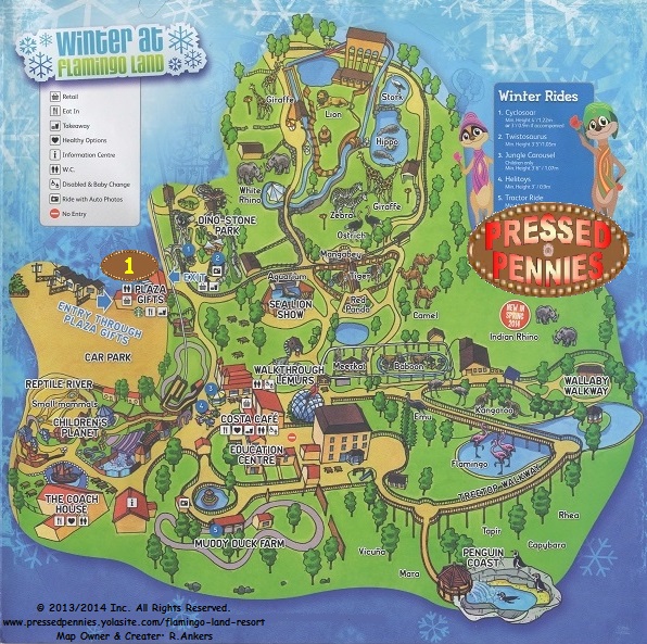 Flamingo Land Penny Press Map flamingo-land-penny-press-map